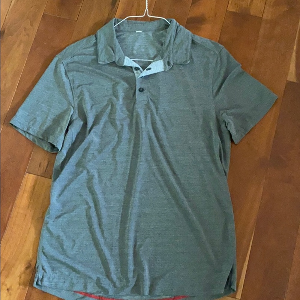 Lululemon men’s gray active polo